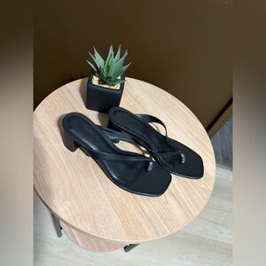 Steve Madden Black Heeled Sandals